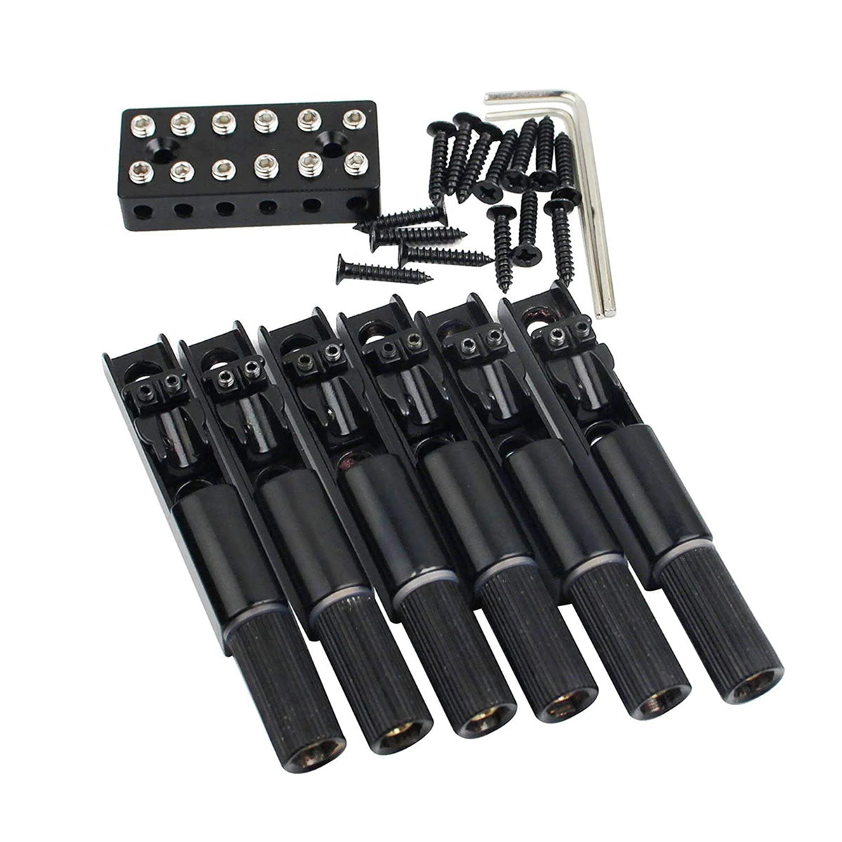 BG3004 Juego de Bloqueo de Cuerdas para Puente de Guitarra Sin Cabeza Guyker de 6 Cuerdas