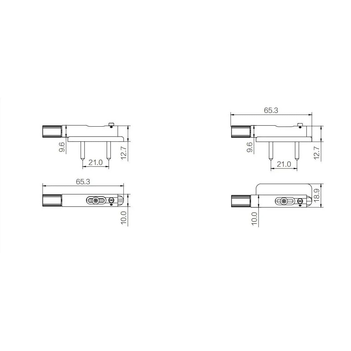 Guyker Headless Single Saddle Brass Bridge Fanned Fixed Design BG3004