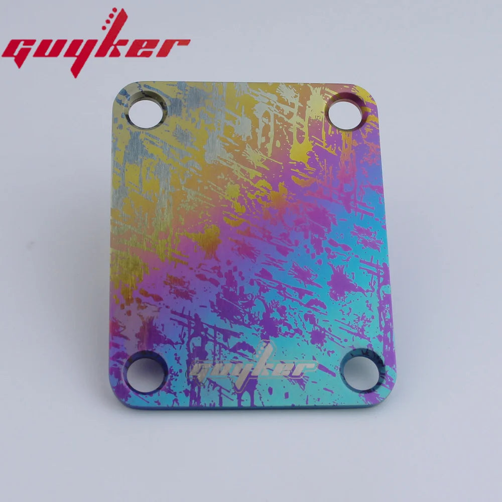 1 PCS Titanium Alloy Street Style Electric Guitar Electric Bass Neck Plate / Neck Joint Plate