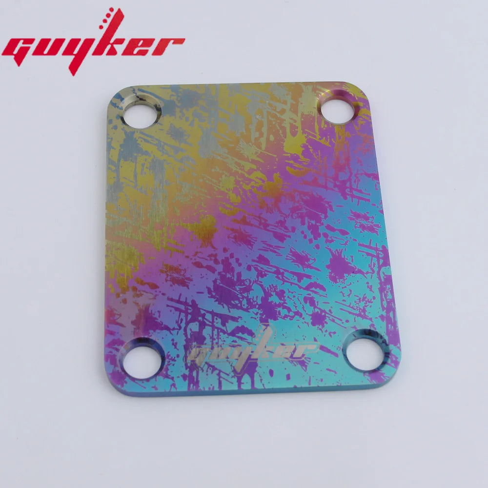 1 PCS Titanium Alloy Street Style Electric Guitar Electric Bass Neck Plate / Neck Joint Plate