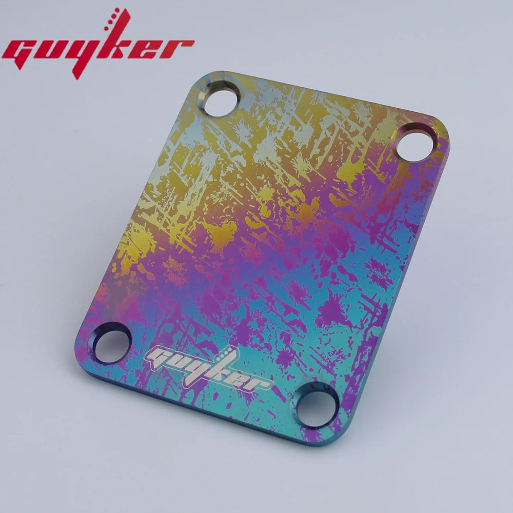 1 PCS Titanium Alloy Street Style Electric Guitar Electric Bass Neck Plate / Neck Joint Plate