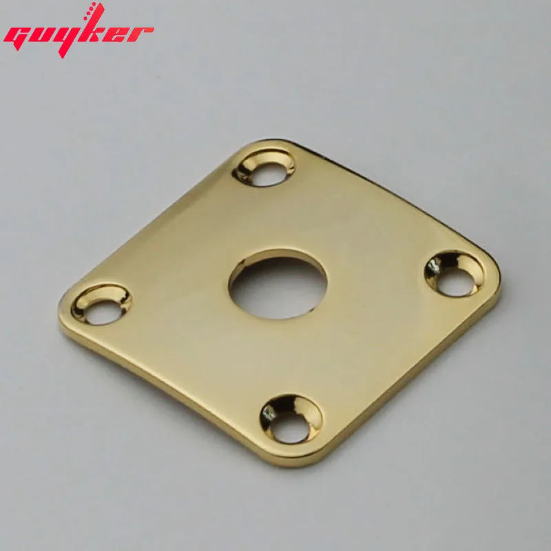 1 Piece Square Curved Metal Jack Plate For Electric Guitar Bass