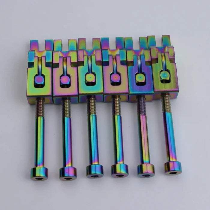 FR-SUS6ps Steel Bridge Saddles - Compatible with Floyd Rose FR Tremolo System - Guyker