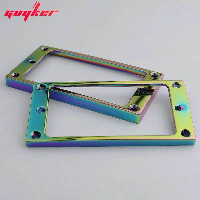 2 PCS Colored Pickup Mounting Rings for Humbucker Pickups Cover Frame Flat Top Set Replacement Electric Guitar or Bass