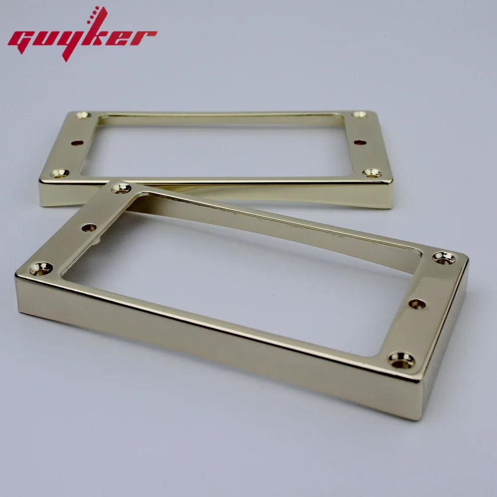 1 Set Rainbow/Red Humbucker Pickup Frames neck and bridge Pickup Mounting Ring Curved Tapered For LP Electric Guitar