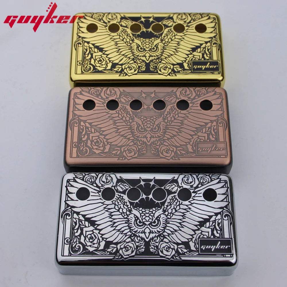 PC005 Cupronickel Eagle Surface Humbucker Guitar Pickup Covers Set 50/52MM - Guyker