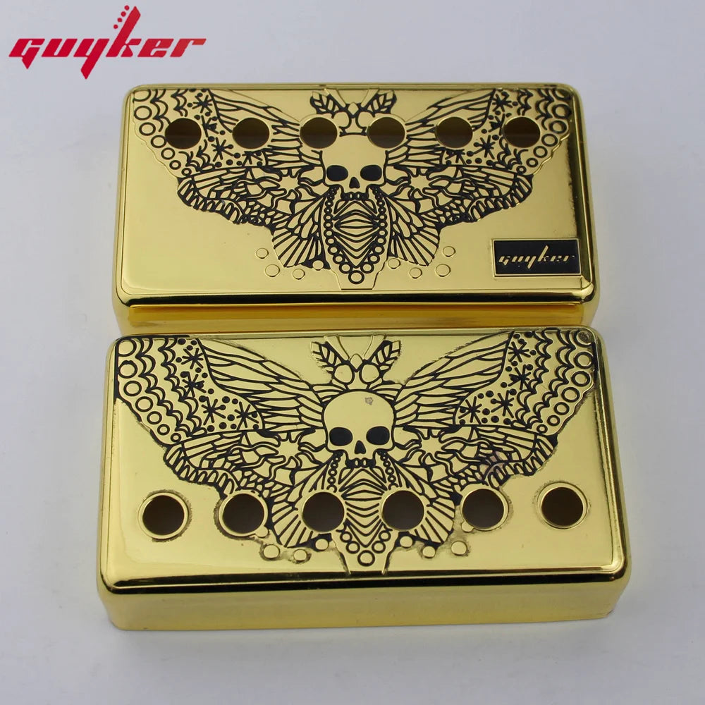 PC007 Cupronickel Skeleton-Butterfly Wings Humbucker Guitar Pickup Covers Set 50/52MM
