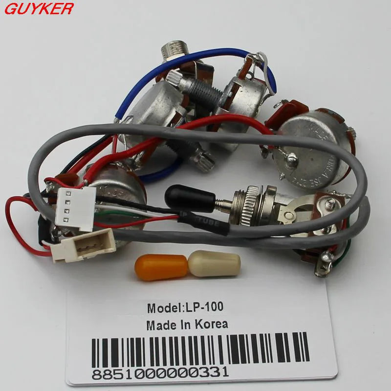 GUYKER LP100 Electric Guitar Pickup Wiring Harness For EPI SG LP Dot