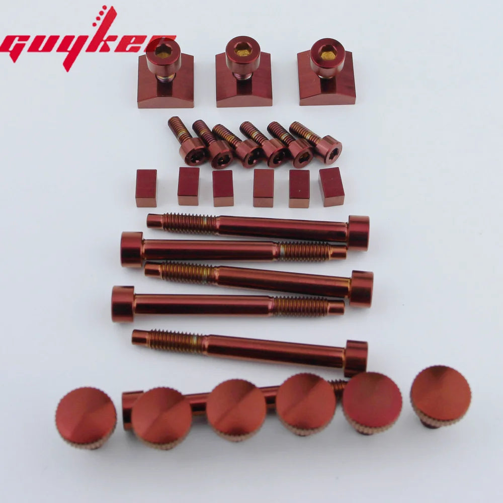 1 Set Red Titanium Alloy FR Screw Set