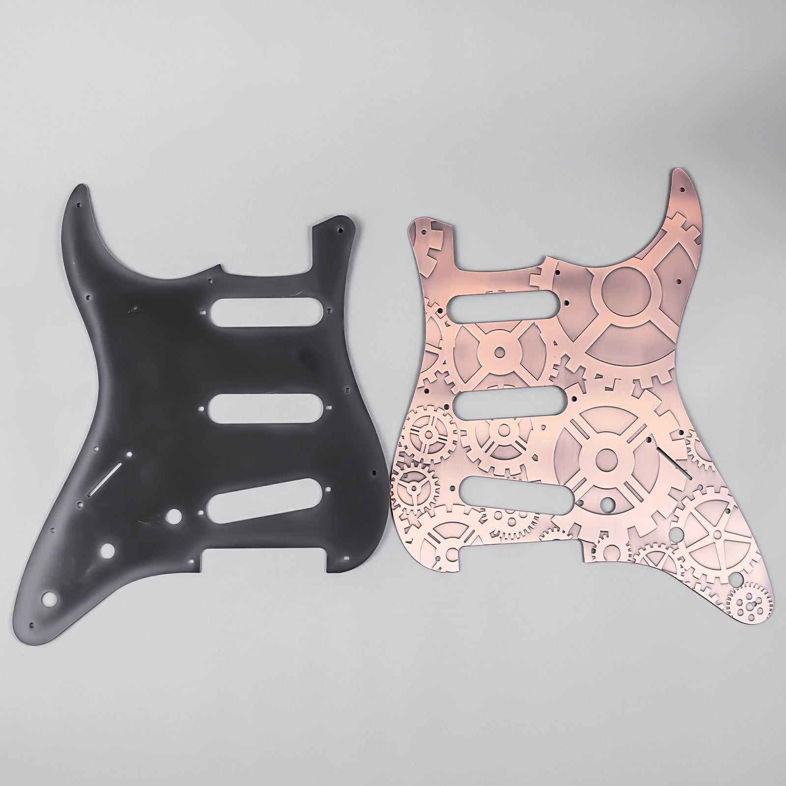 11-hole Modern-style S/S/S Brass Pickguard for FD Stratocaster Guyker