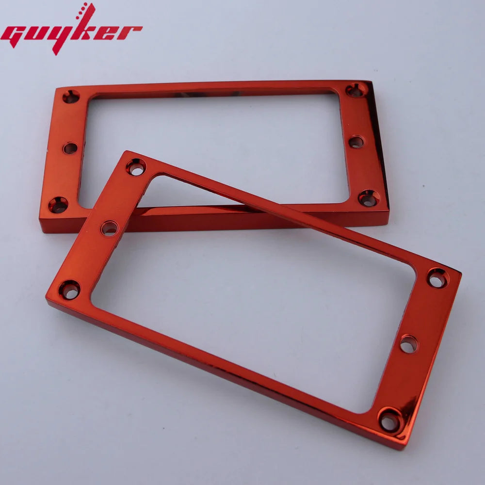 2 PCS Colored Pickup Mounting Rings for Humbucker Pickups Cover Frame Flat Top Set Replacement Electric Guitar or Bass