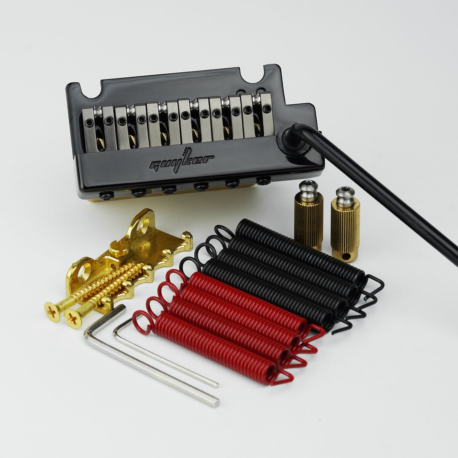 2-Point Tremolo Bridge with Brass Saddle & Block For FD Strat Guyker