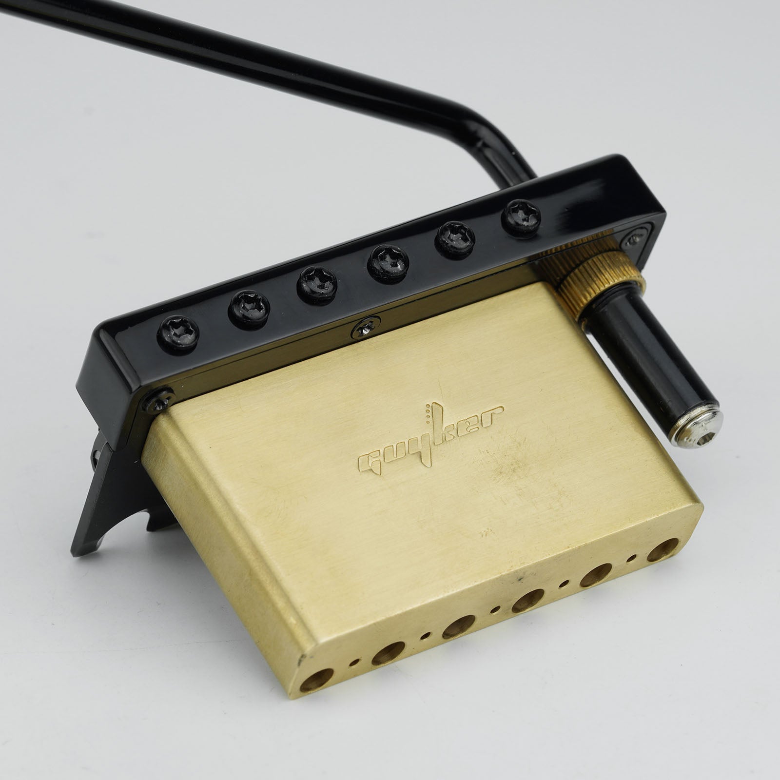 2-Point Tremolo Bridge with Brass Saddle & Block For FD Strat Guyker