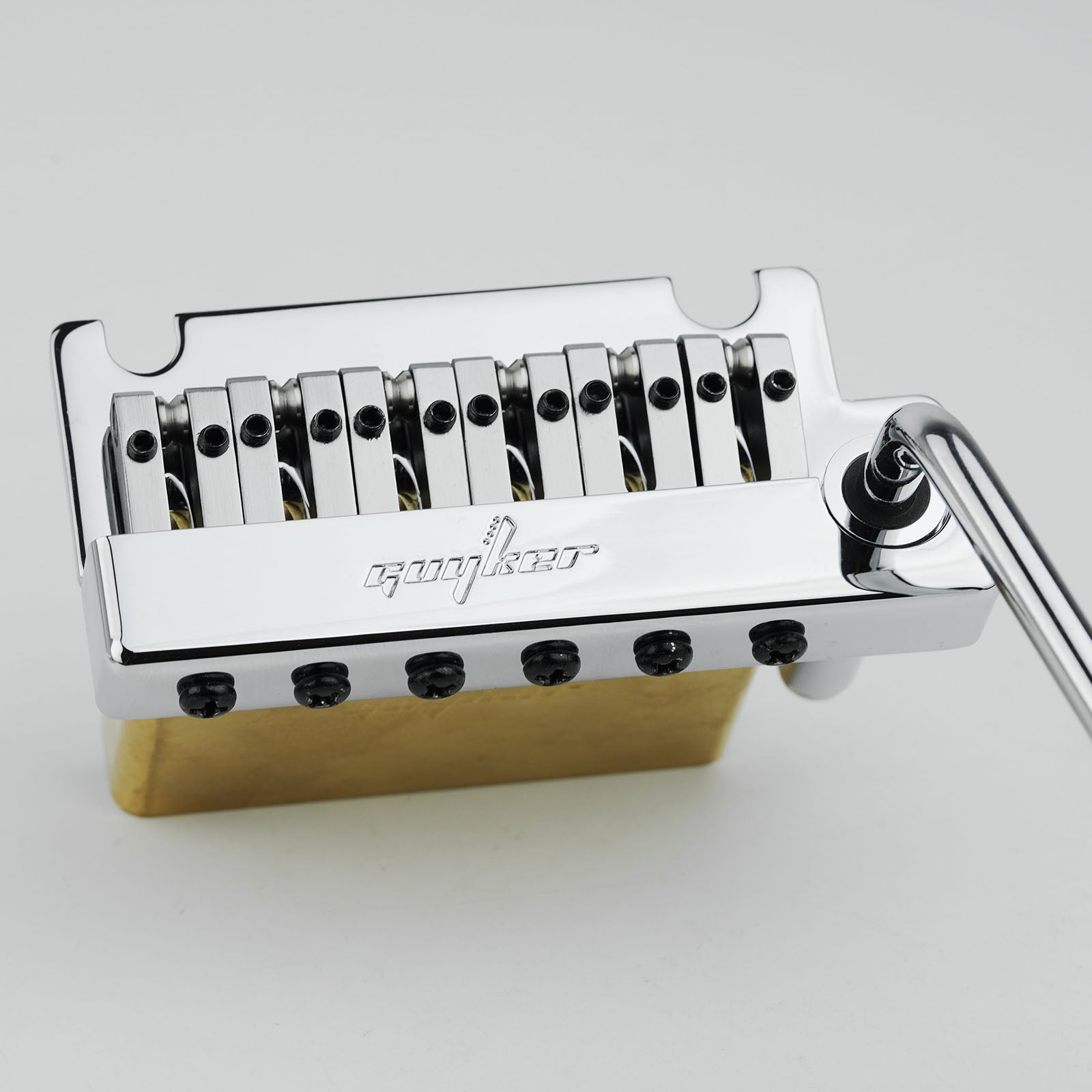 2-Point Tremolo Bridge with Brass Saddle & Block For FD Strat Guyker