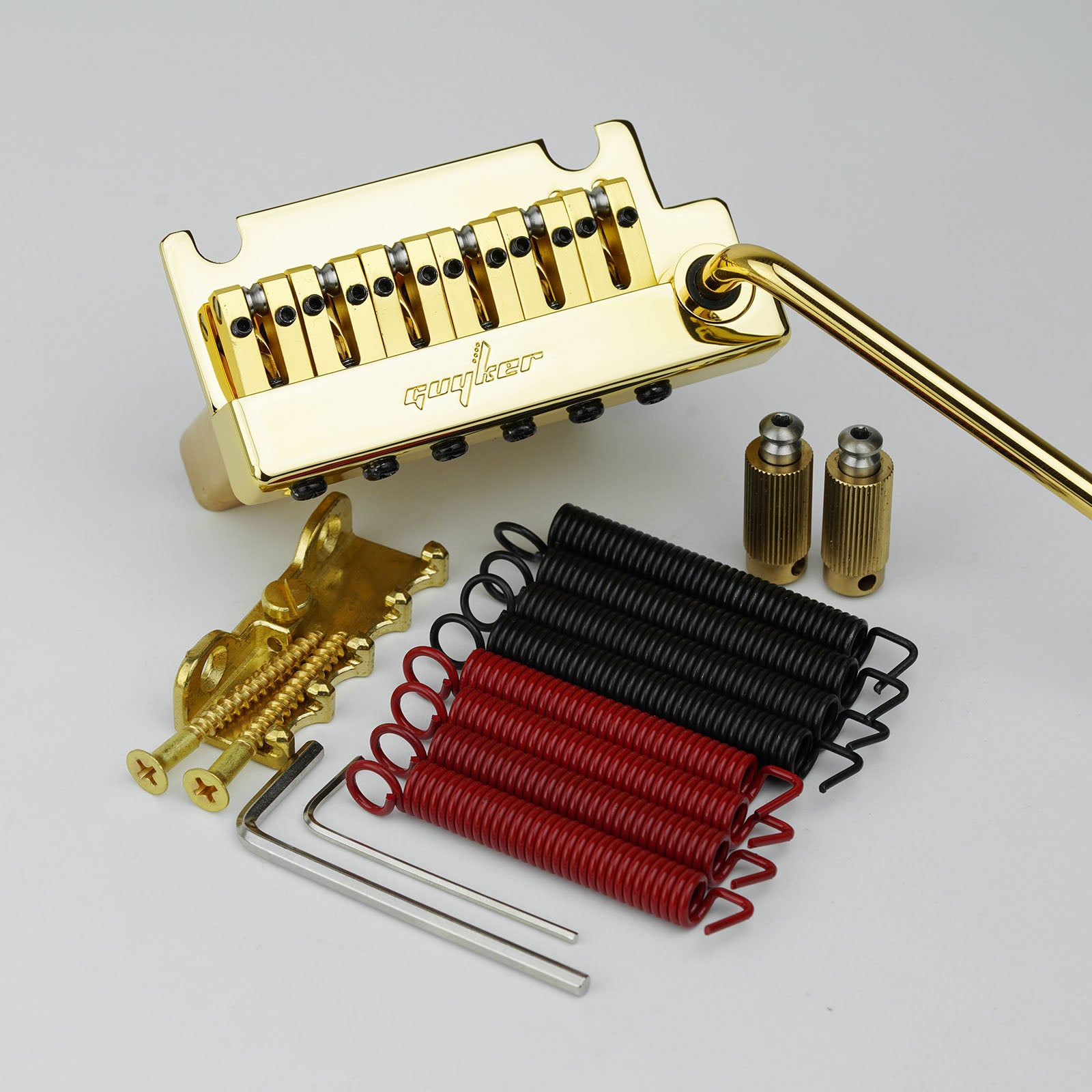 2-Point Tremolo Bridge with Brass Saddle & Block For FD Strat Guyker