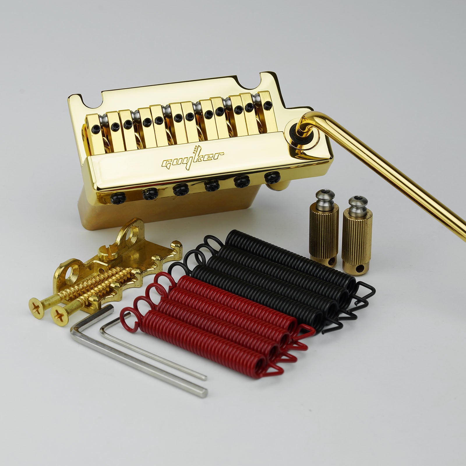 2-Point Tremolo Bridge with Brass Saddle & Block For FD Strat Guyker