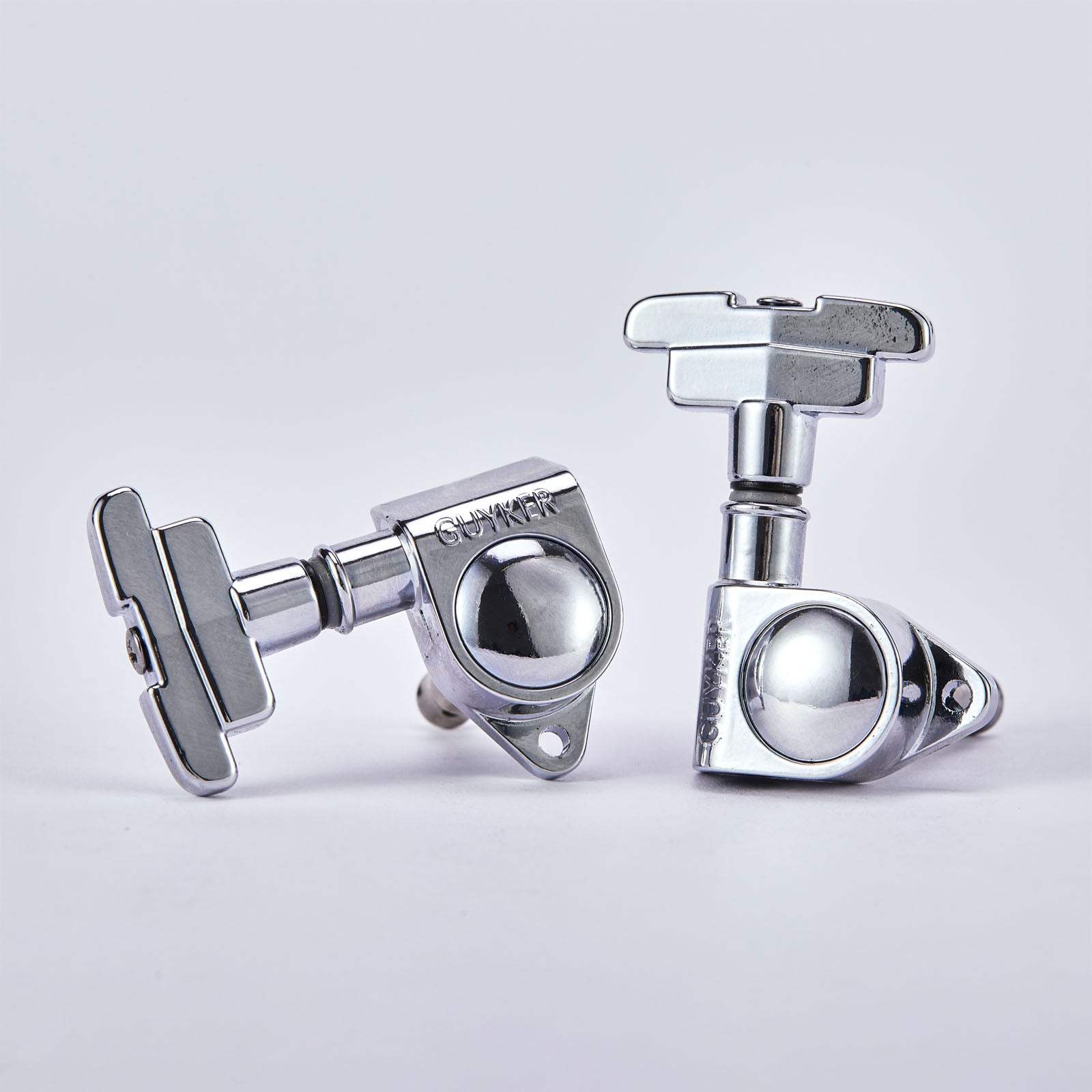 3R+3L Guitar Tuning Pegs 1:21 Gear Ratio Non-Locking Guyker