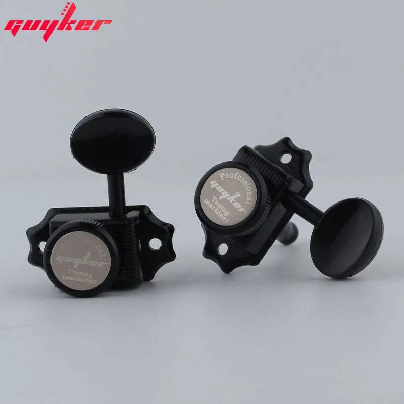 3R+3L Locking Guitar Tuners Vintage Style Machine Heads Guyker