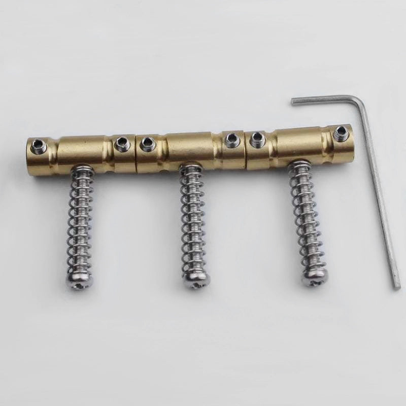 3 pcs In-Tune Guitar Bridge Saddles Brass Material Well 10.8 mm String Spacing For TL Guitar
