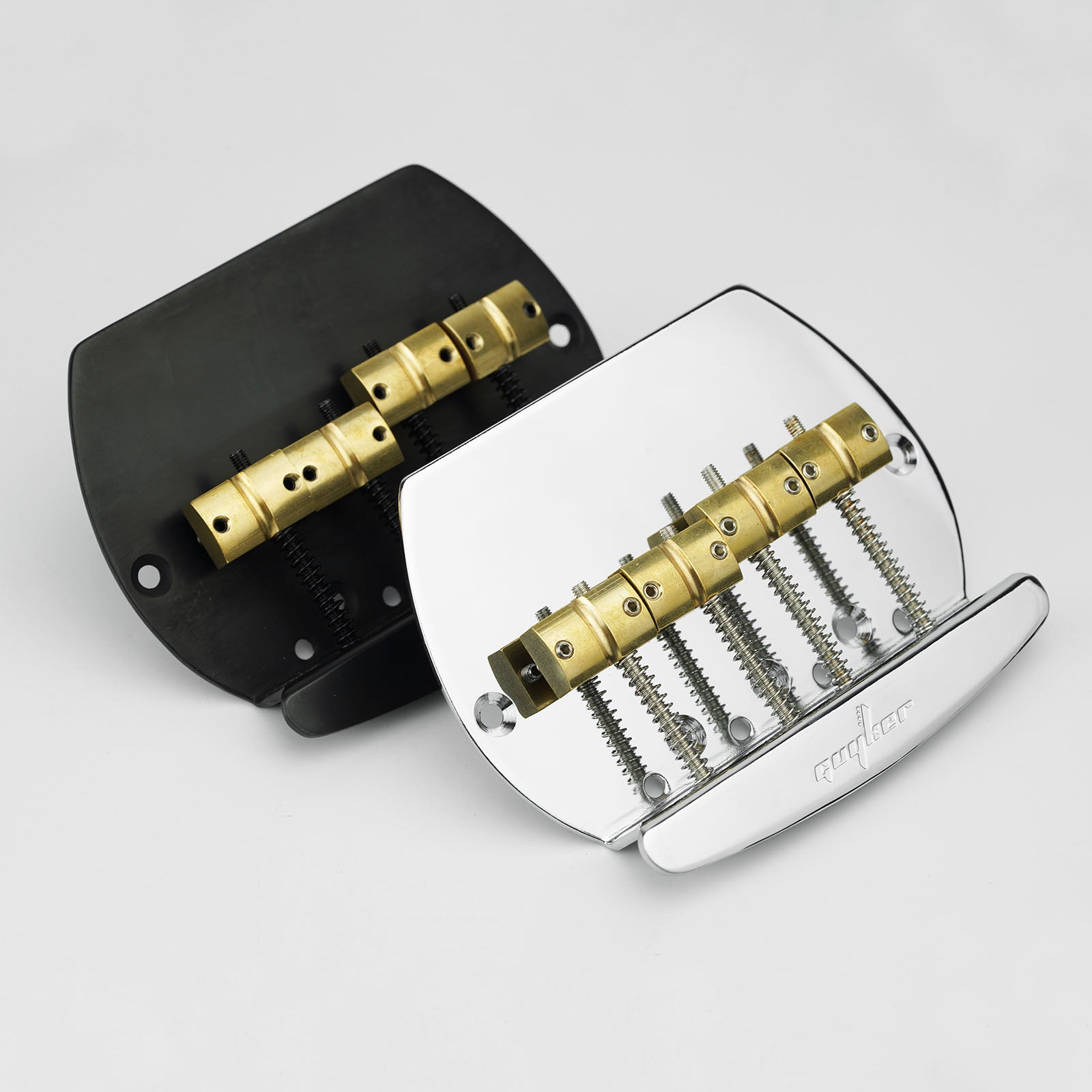 4-String Bass Bridge with Brass Saddles | Guyker
