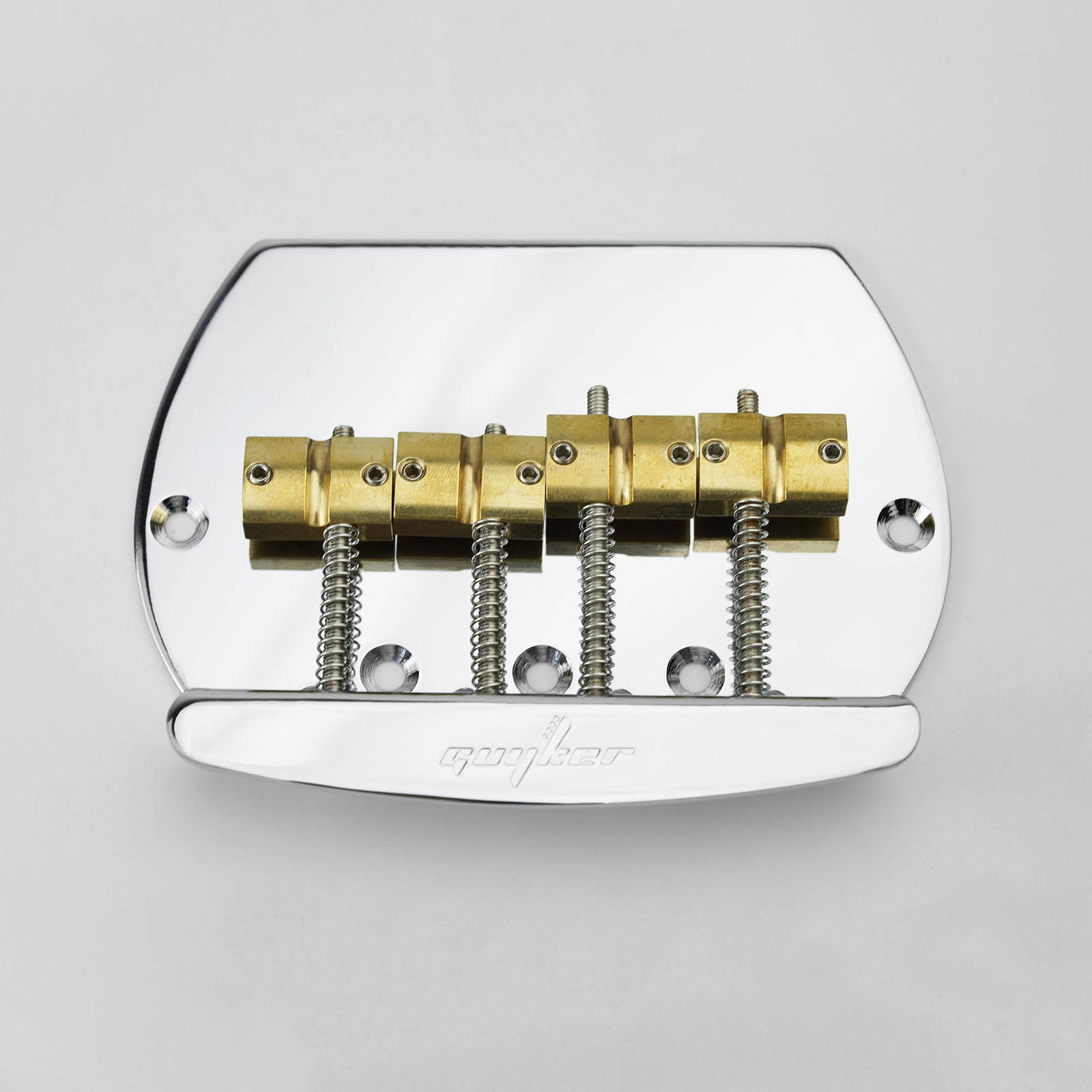 4-String Bass Bridge with Brass Saddles | Guyker