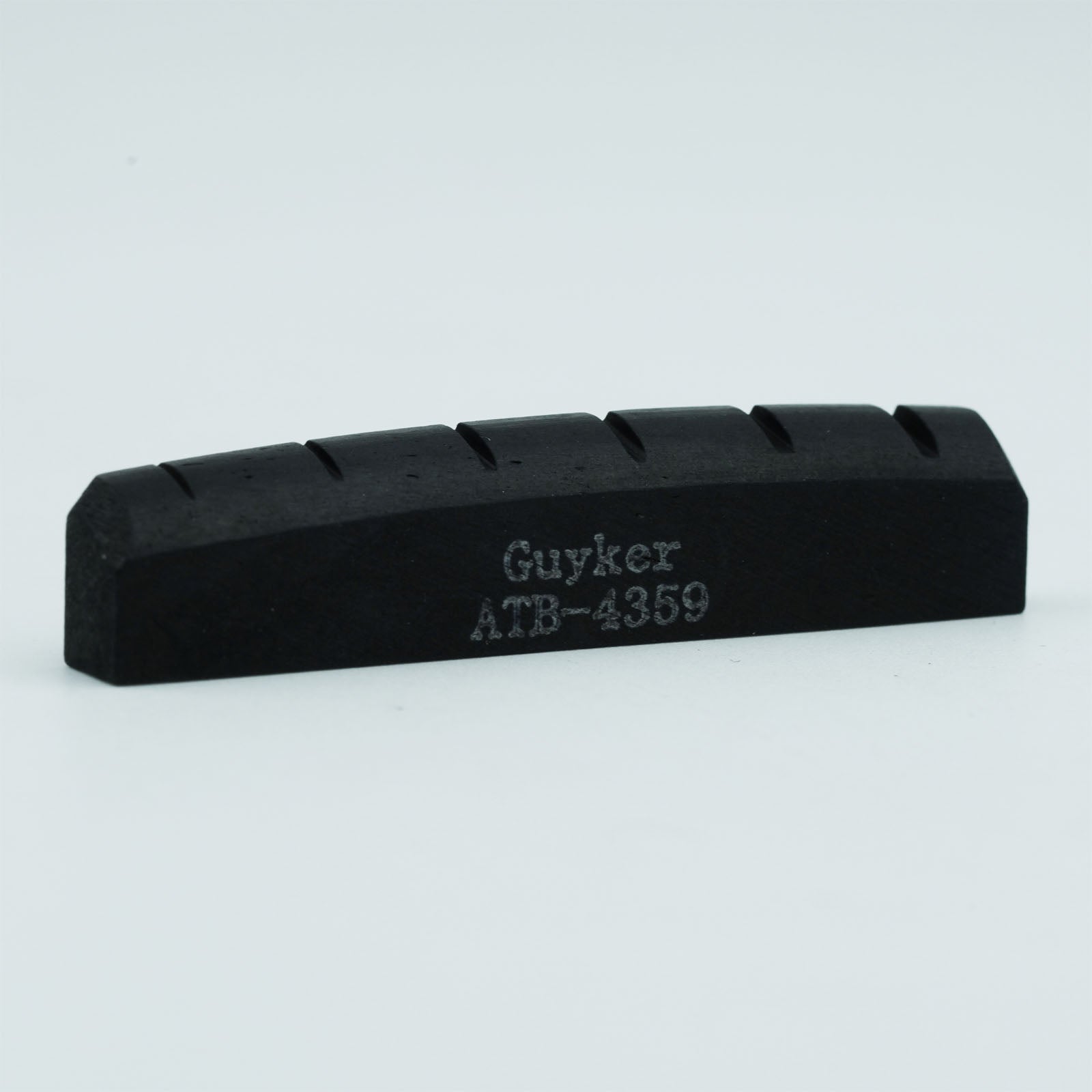 Guyker Bone Nut or Saddle Black Flat for Acoustic Guitar