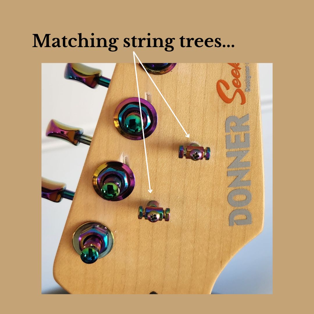 Guyker Guitar String Guide (Set of 2) – Strings Trees Replacement Part for Electric Guitars