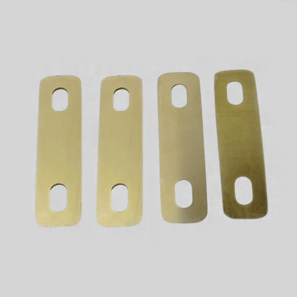 4Pcs Connection Guitar Neck Plate Guitar Neck Shim Heightening Gasket Bass Instrument Accessories Tool Brass