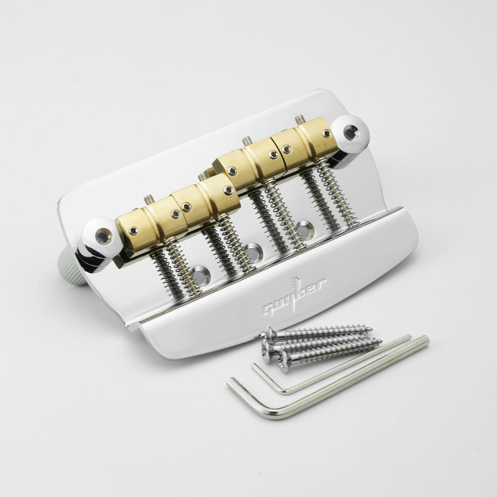 4 String Bass Bridge Brass Saddles | Guyker