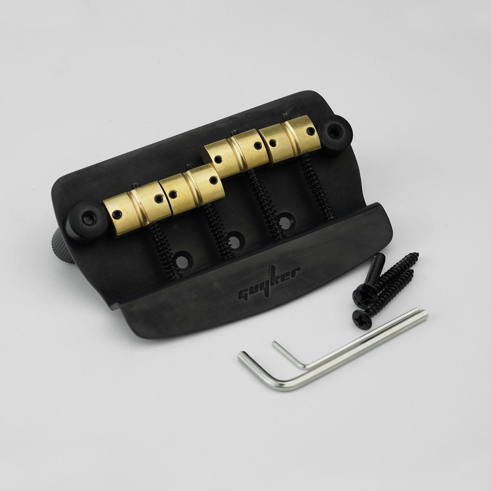 4 String Bass Bridge Brass Saddles | Guyker