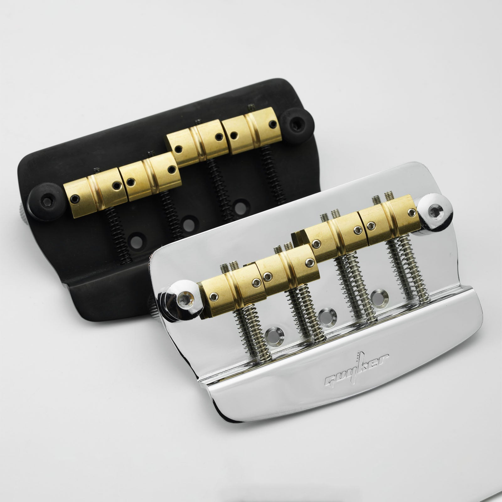 4 String Bass Bridge Brass Saddles | Guyker