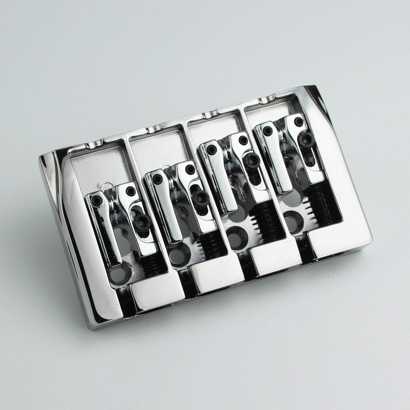 4 String Bass Bridge Zinc Alloy 19mm Spacing Dual Loading Guyker