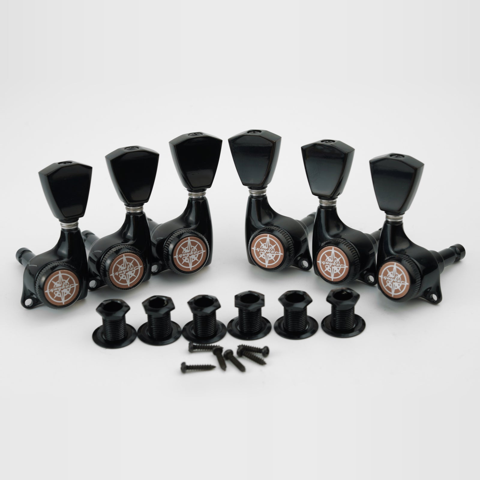 Guyker GK-510D4SP Locking Tuners with 1:21 Gear Ratio for LP and SG Electric Guitars