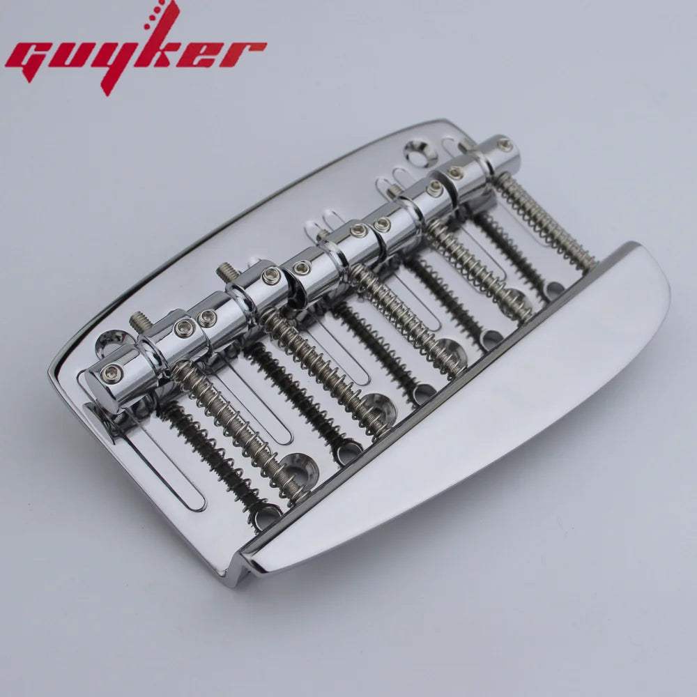 5 String Bass Bridge – Hard Tail with Brass Base | Guyker