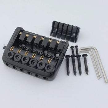 6-String Headless Guitar Bridge Worm Gear Fine Tuning, 10.5mm Spacing | Guyker