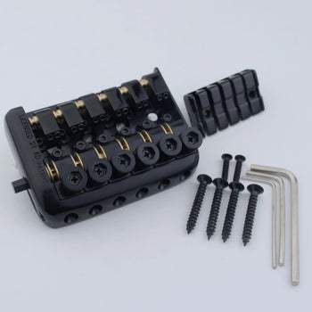 6-String Headless Guitar Bridge Worm Gear Fine Tuning, 10.5mm Spacing | Guyker