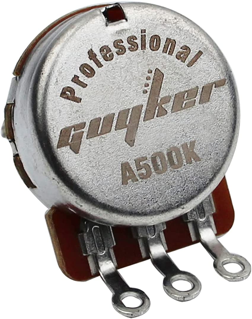 A500K Brass Split Shaft Volume Potentiometer--Guyker