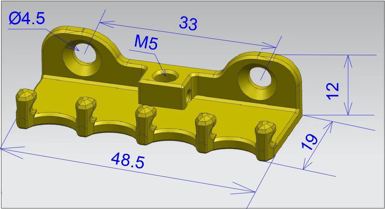 Electric Guitar Tremolo Bridge Spring Claw Full Solid Brass Hook With Screw