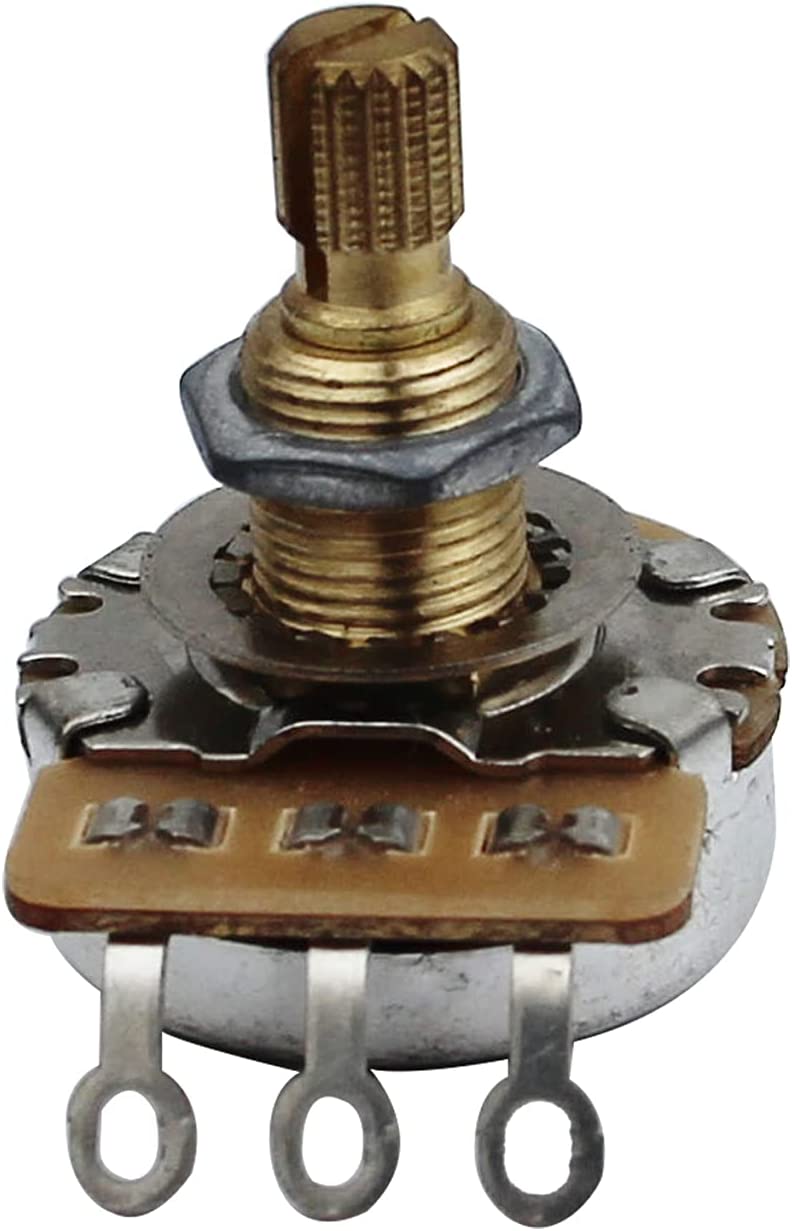 A500K Brass Split Shaft Volume Potentiometer--Guyker