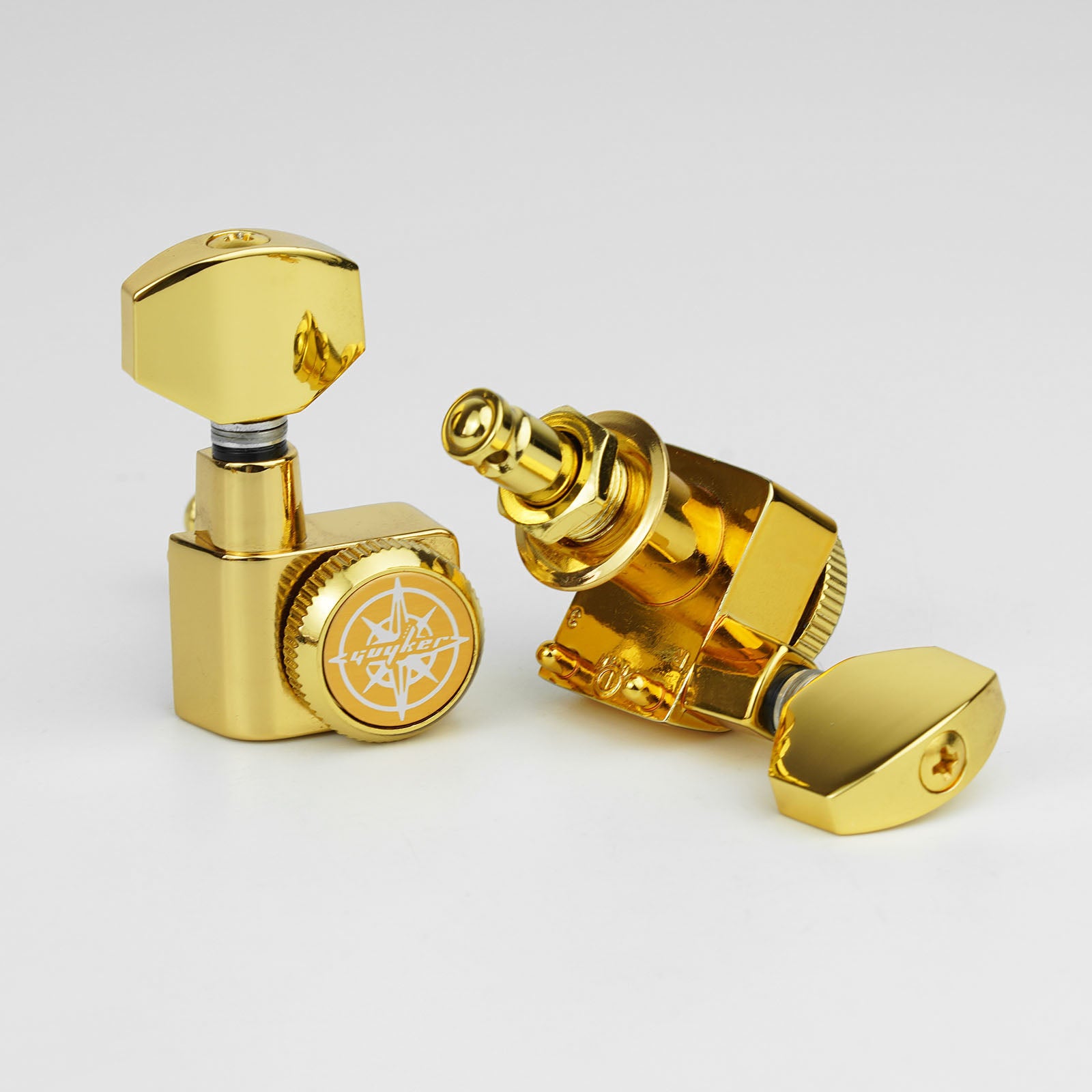 6R Inline Guitar Locking Tuners No Screw Design 1:18 Gear Guyker