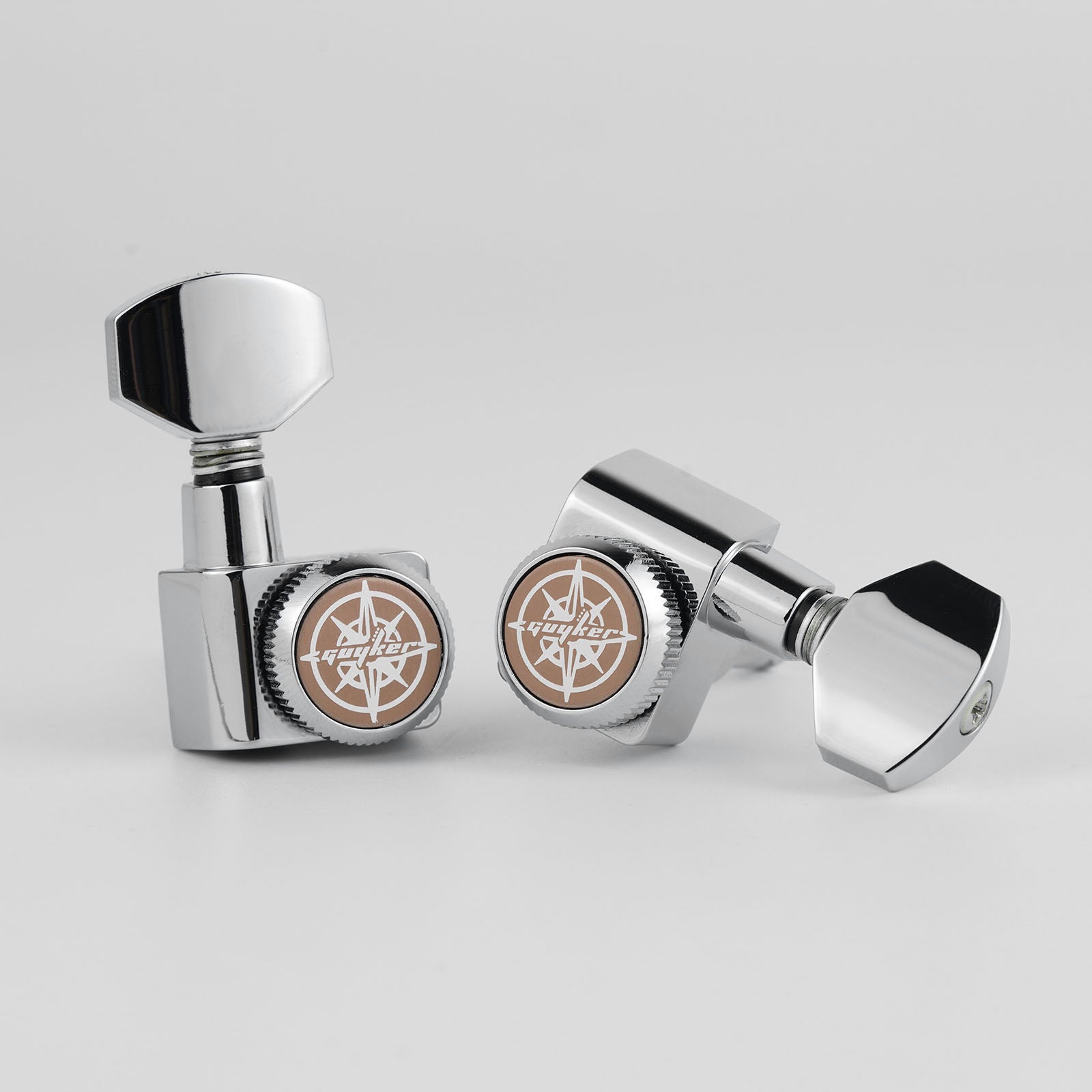 6R Inline Guitar Locking Tuners No Screw Design 1:18 Gear Guyker