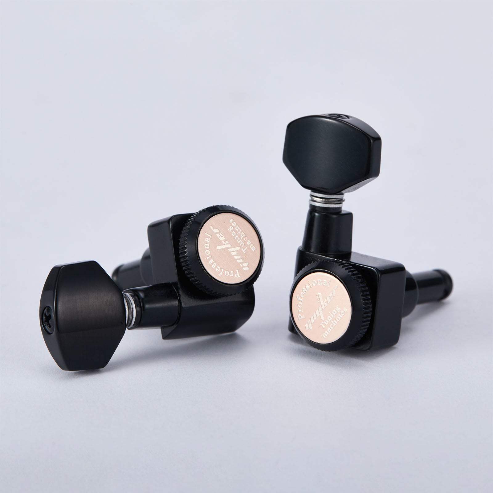 6R Inline Guitar Locking Tuners No Screw Design 1:18 Gear Guyker