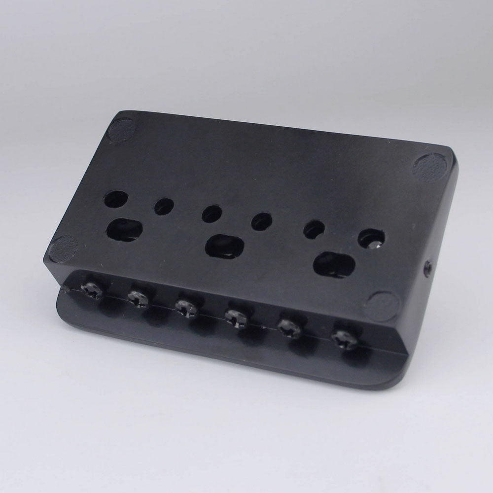 6 String Adjustable Guitar Bridge – 10.5mm Spacing, Copper Saddles & Zinc Block | Guyker