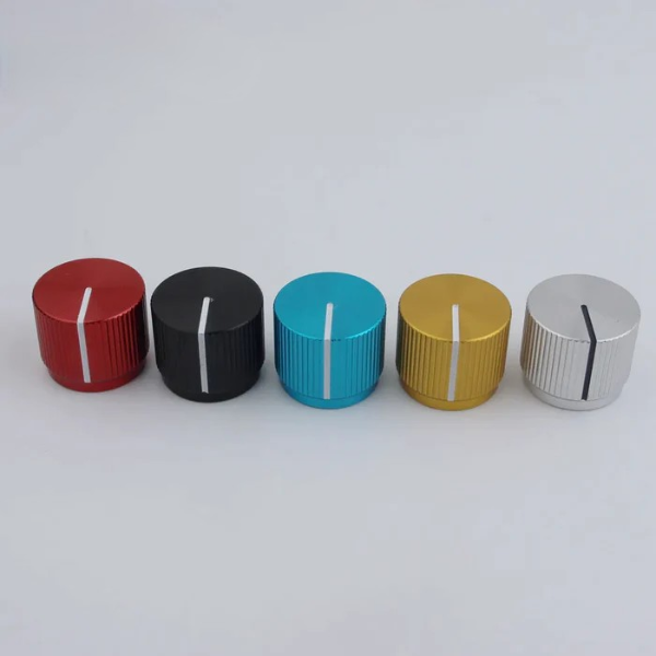 CKB001 1 Piece Aluminum Flat Top Knob For Electric Bass 16MM*19MM*6.0MM Available In Five Colors