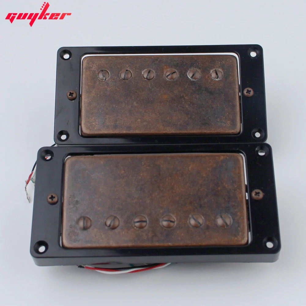 GUYKER Bronze LP Guitar Pickup LPBR Set With Black frame