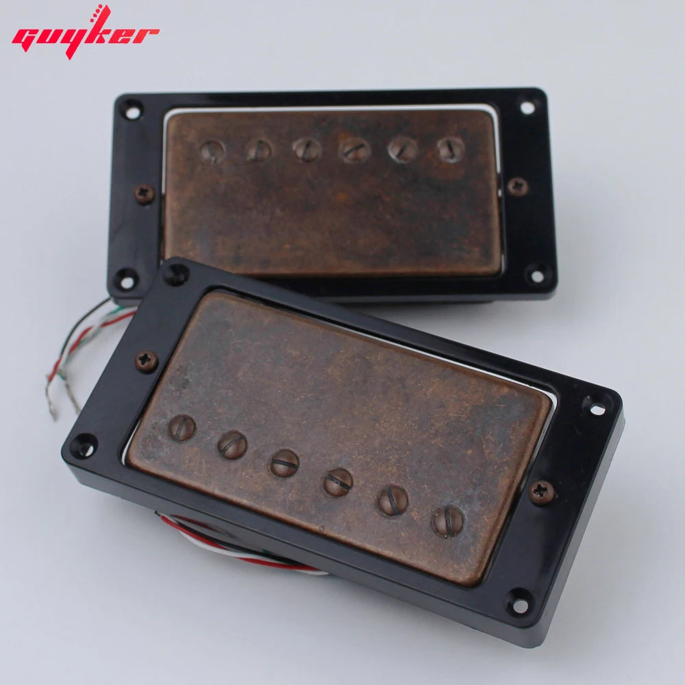 GUYKER Bronze LP Guitar Pickup LPBR Set With Black frame