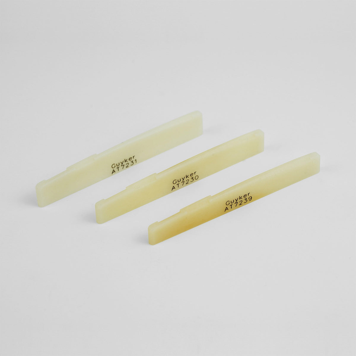 Guyker AT Series Oil-Impregnated Bone Guitar Nuts & Saddles for Acoustic Guitar