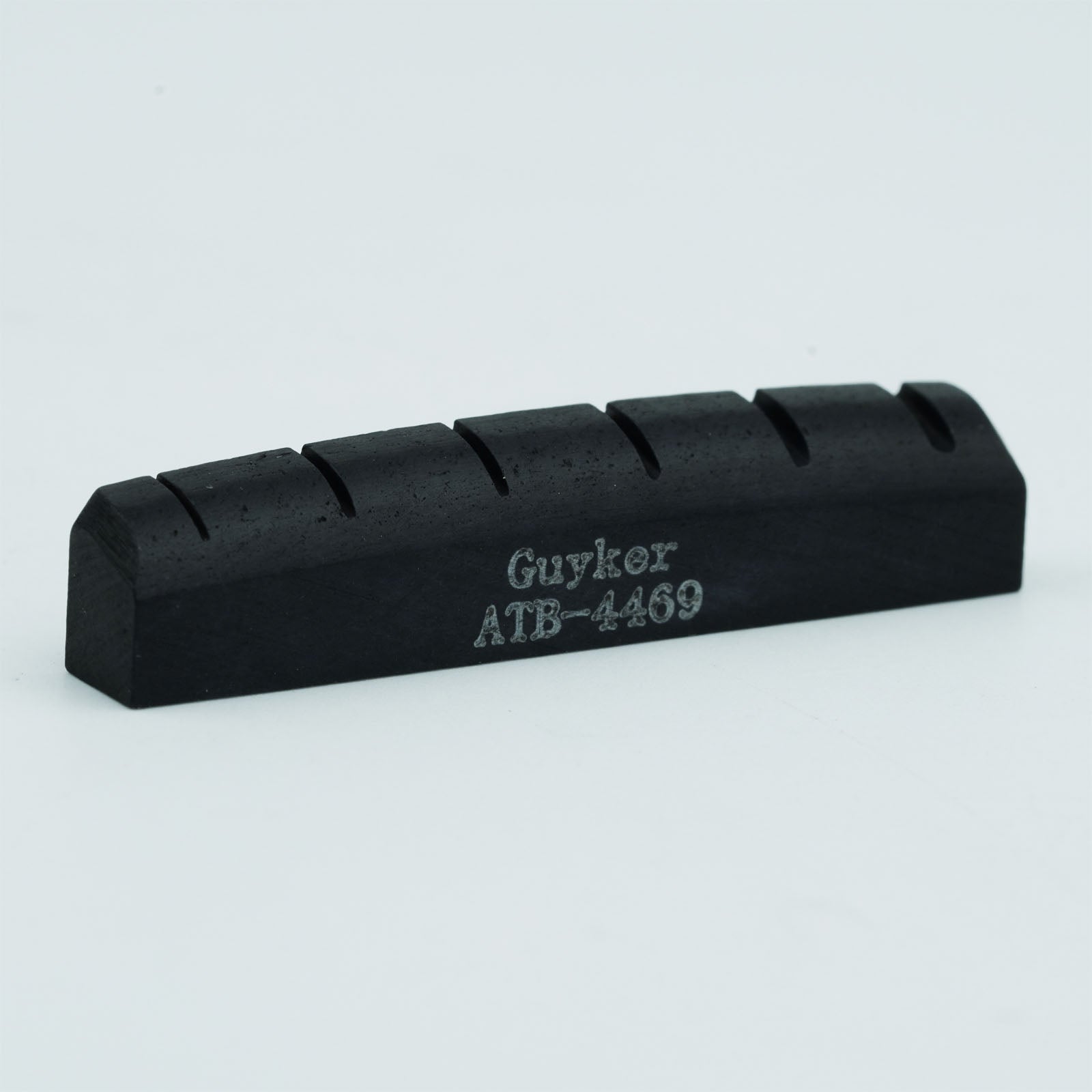 Guyker Bone Nut or Saddle Black Flat for Acoustic Guitar