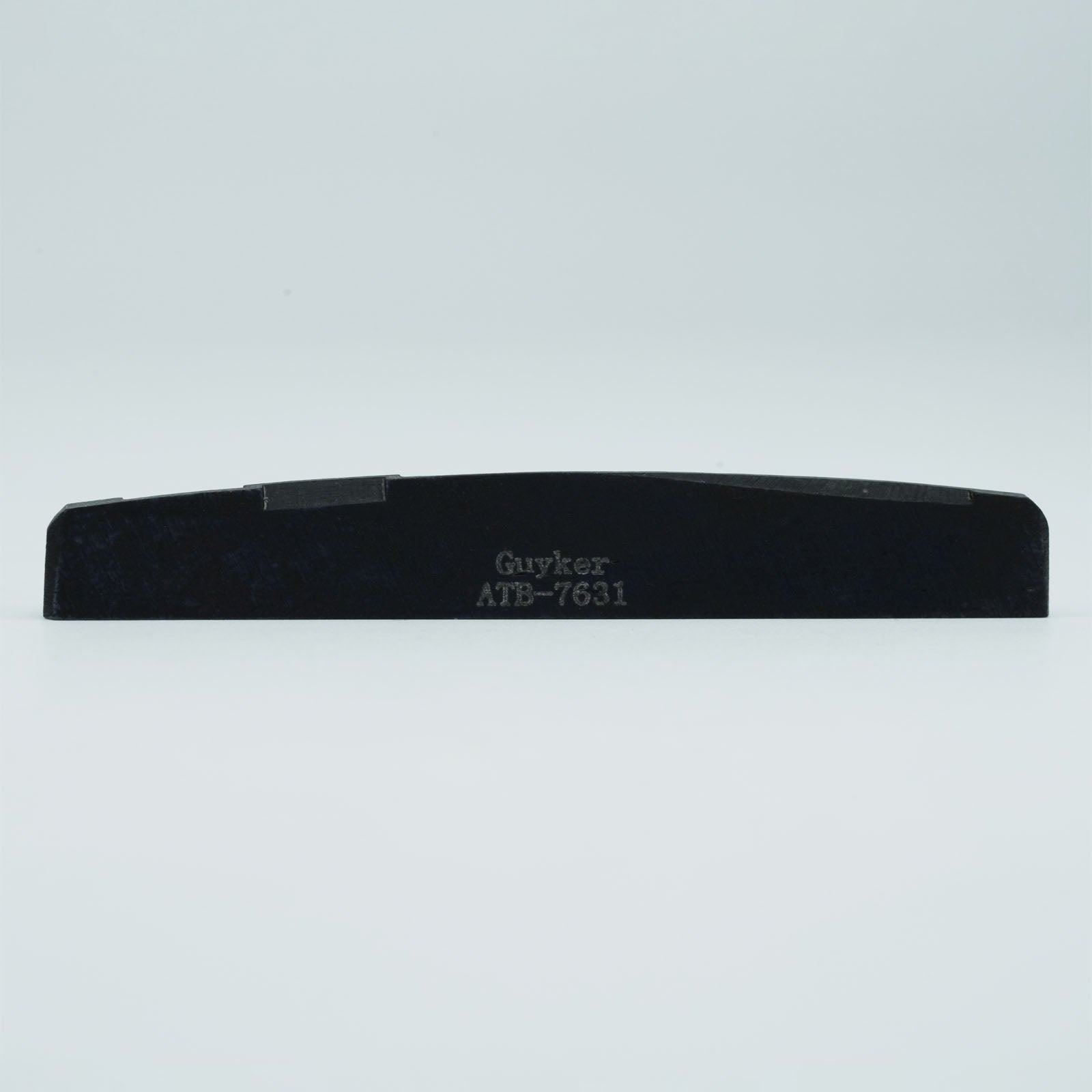 Guyker Bone Nut or Saddle Black Flat for Acoustic Guitar