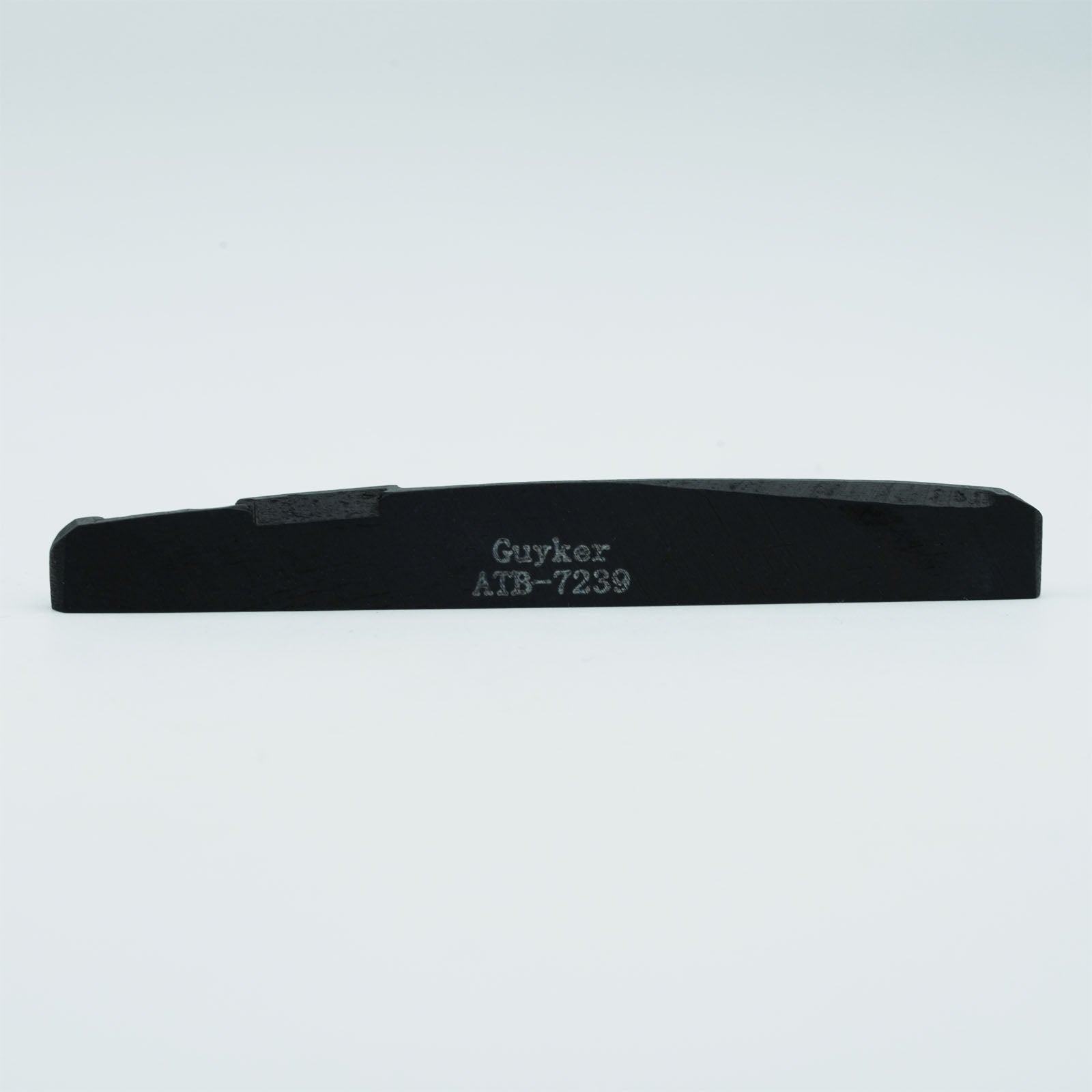 Guyker Bone Nut or Saddle Black Flat for Acoustic Guitar